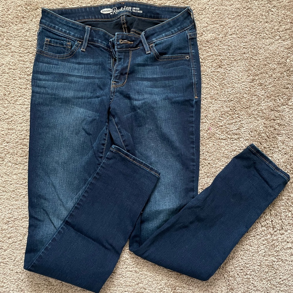 Old Navy Rockstar Low Rise Skinny Jeans Size 8 Regular